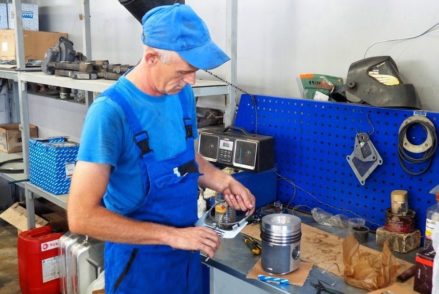 The repair shop for components and assemblies increased labor productivity