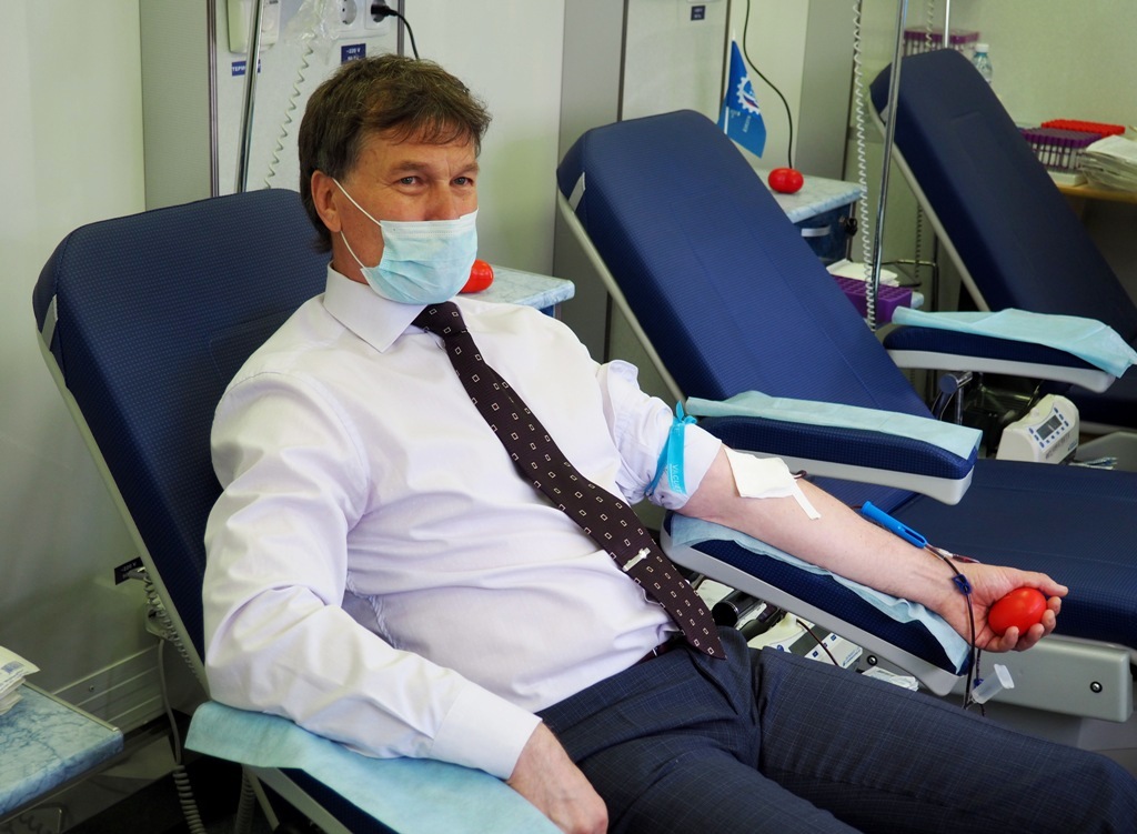 Employees of the holding Bizon celebrated Donor Day with blood donation