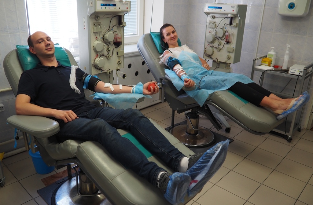 Our employees became blood plasma donors