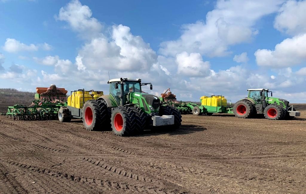 The sowing of crops has been completed on the holding's farms