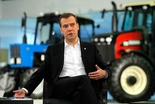  Президент России Дмитрий Медведев посетил компанию «Бизон»