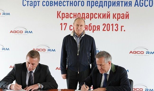 Президент Путин одобрил производство техники корпорации AGCO в России